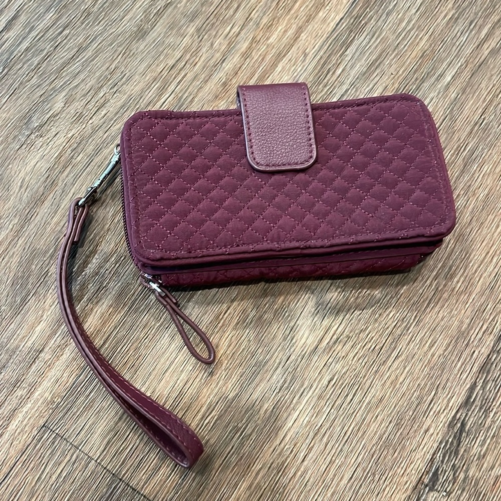 Vera Bradley- Purple Wristlet-RFID